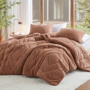 Twin Comforter Set Reversible Feather-Soft Plush Comforters for Twin Size Bed Al
